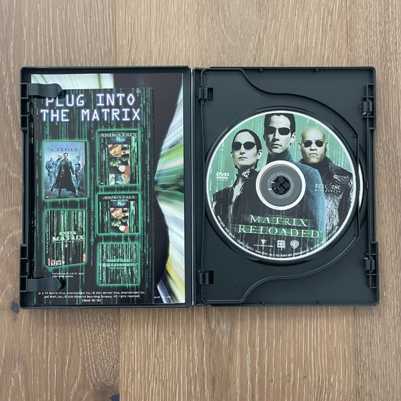 Matrix Reloaded DVD Movie 2003 Warner Bros Keanu Reeves 2 Disc Manual Included - Picture 4 of 12